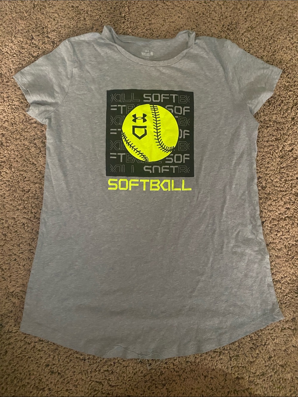 Girls Under Armour Softball shirt